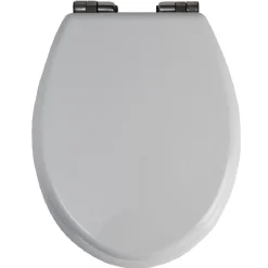 Gifi Equipement Wc^Abattant WC bois blanc uni frein de chute