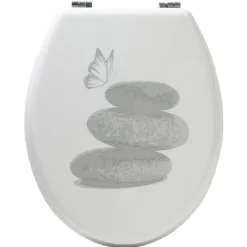 Gifi Equipement Wc^Abattant WC design galets