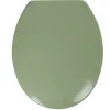 Gifi Equipement Wc^Abattant WC plastique duroplast vert foncé frein de chute