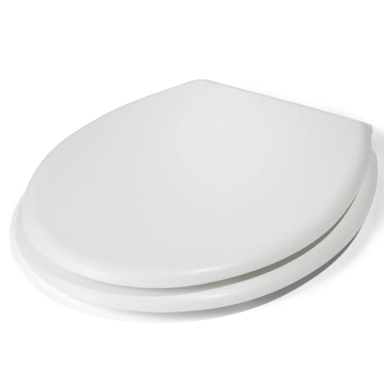 Gifi Equipement Wc^Abattant WC universel en bois blanc