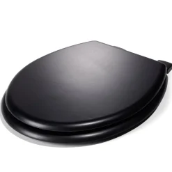 Gifi Equipement Wc^Abattant WC universel en bois noir
