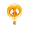 Gifi Ampoule^Ampoule bulbe ambrée à filament connectée E27 40 W