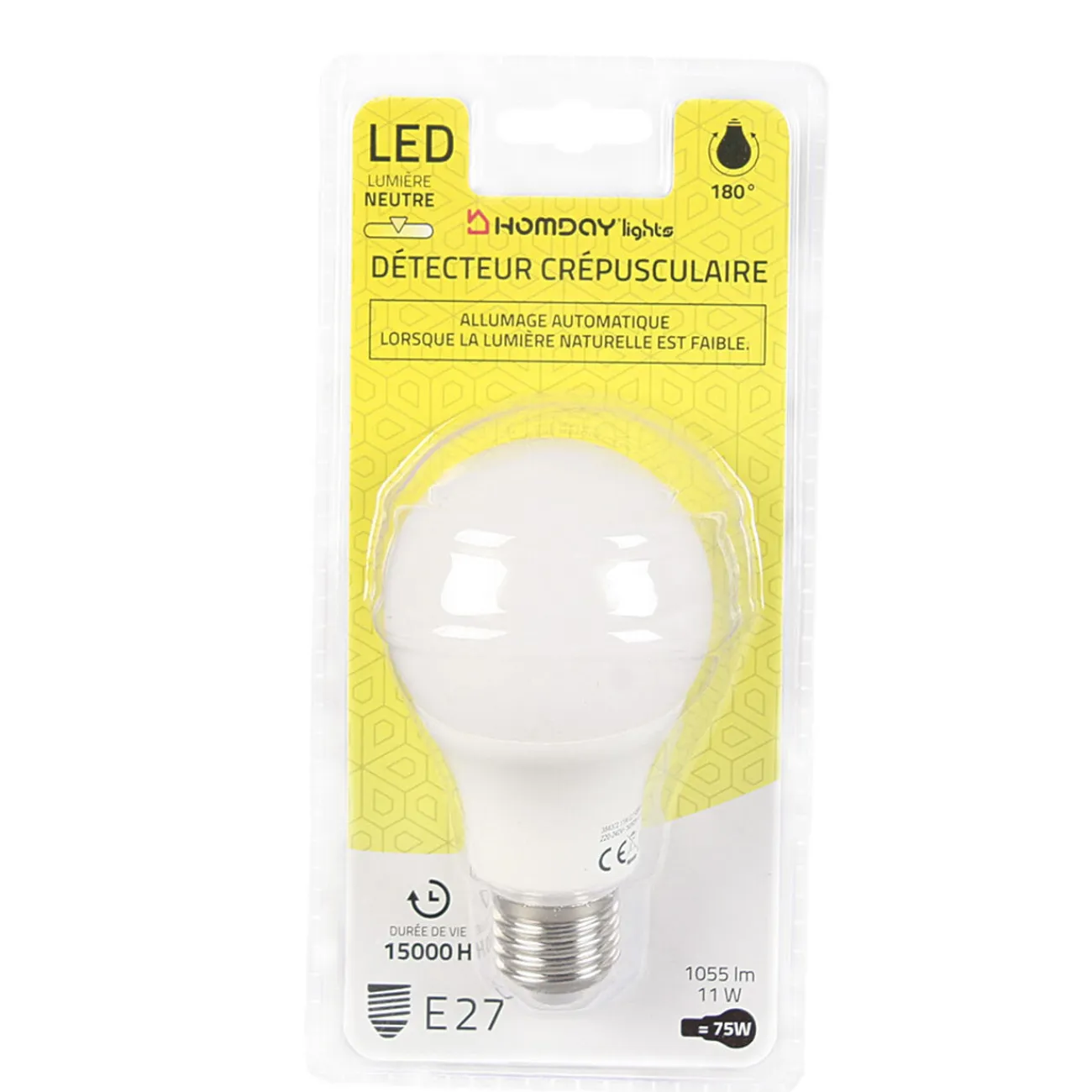 Gifi Ampoule^Ampoule led à détection crépusculaire
