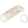 Gifi Equipement Douche^Anneau de douche forme ovale plastique beige x12