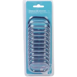 Gifi Equipement Douche^Anneau de douche gris transparent x12
