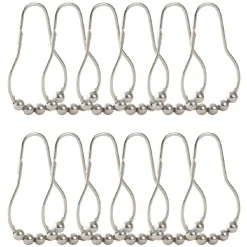 Gifi Equipement Douche^Anneau de douche métal gris x12