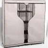 Gifi Rangement|Armoire dressing taupe