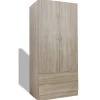 Gifi Rangement|Armoire 2 portes imitation chêne
