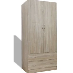 Gifi Rangement|Armoire 2 portes imitation chêne