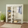 Gifi Rangement|Armoire textile avec 7 étagères et portant 100x45x174cm