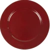 Best Gifi Assiette de présentation ronde rouge
