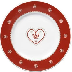 Best Gifi Assiette à dessert faïence motif coeur