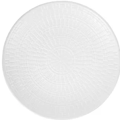Best Gifi Assiette à dessert ronde faïence design Zebra blanc