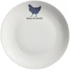 Best Gifi Assiette plate beige motif poule