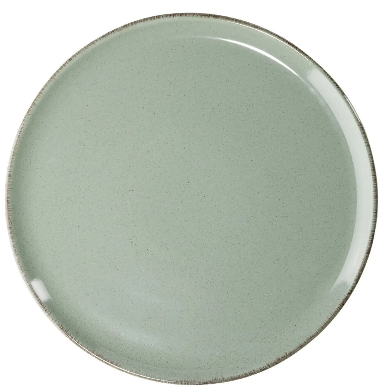 Best Gifi Assiette plate Lisbonne en grès vert Ø27cm