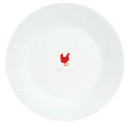 Best Gifi Assiette plate motif poule x4