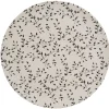 Best Gifi Assiette ronde fibre de bambou motif tiges et feuilles