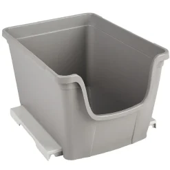 Gifi Rangement|Bac à bec empilable taupe 14 L