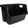 Gifi Rangement|Bac noir empilable 50 L