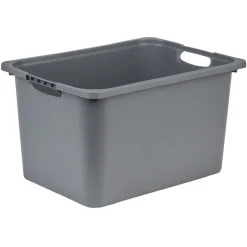 Gifi Rangement|Bac plastique gris