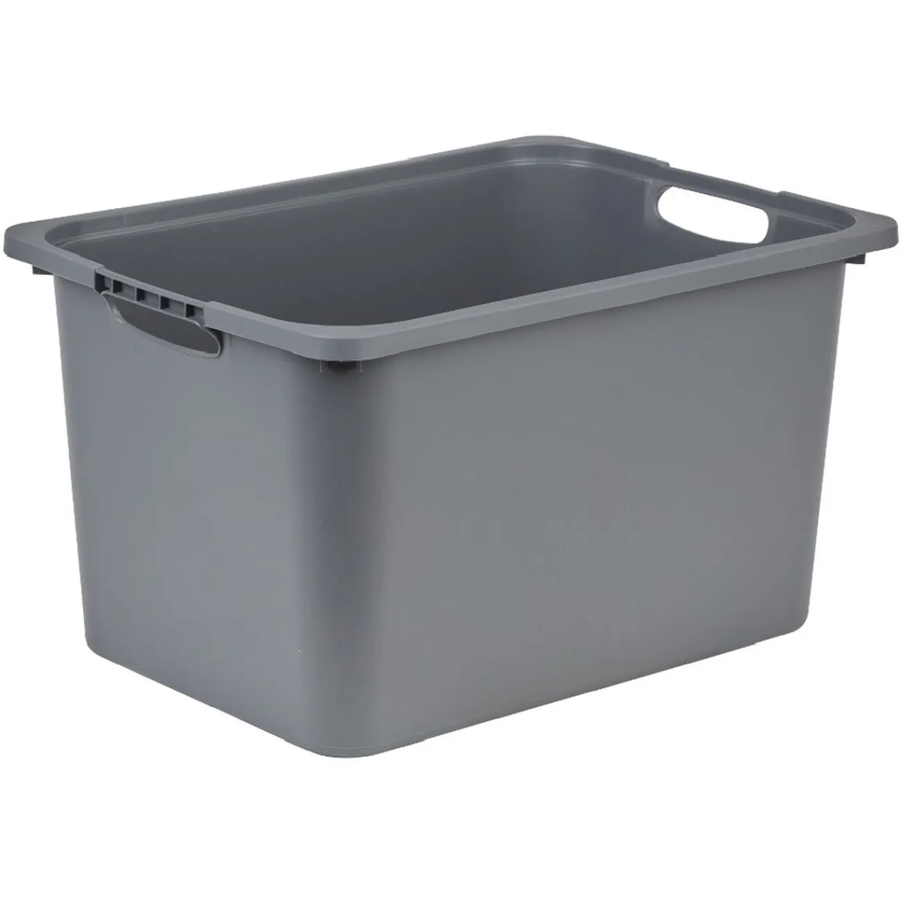 Gifi Rangement|Bac plastique gris