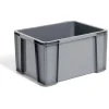Gifi Rangement|Bac renforcé rangement plastique gris 17L