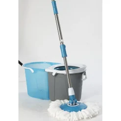 Gifi Entretien Du Linge|Balai magique seau essoreur bleu gris