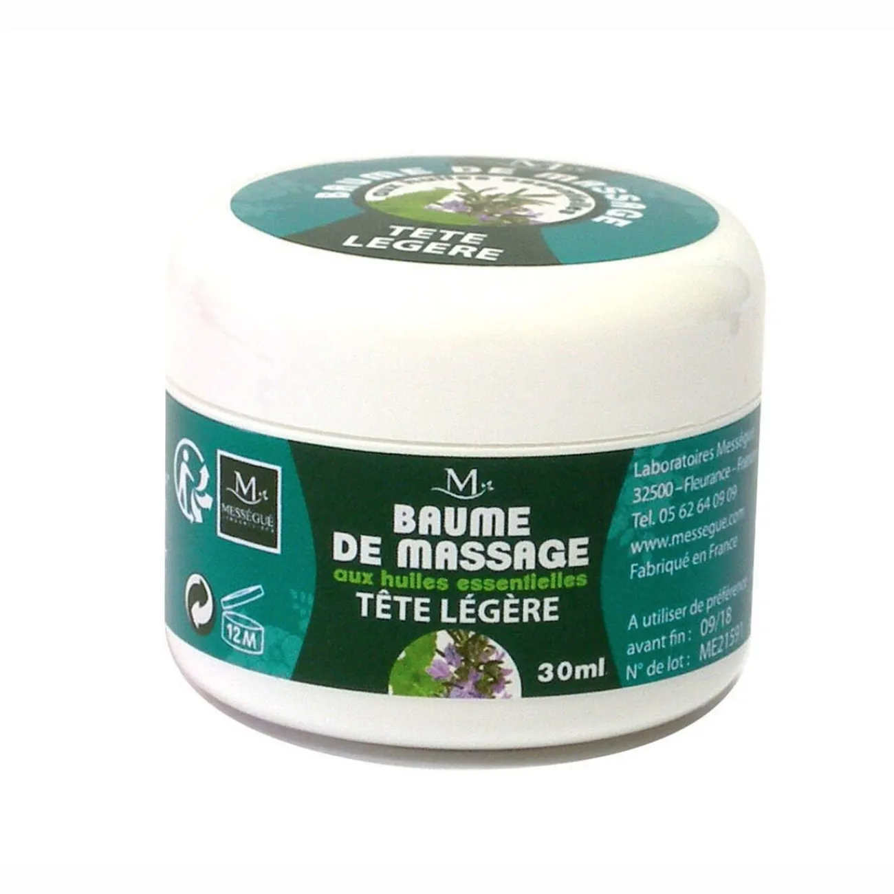 Gifi Bien-Être^Baume de massage tête légère aux Huiles essentielles