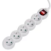 Gifi Accessoires Électriques^Bloc multiprise blanc interrupteur 5 prises
