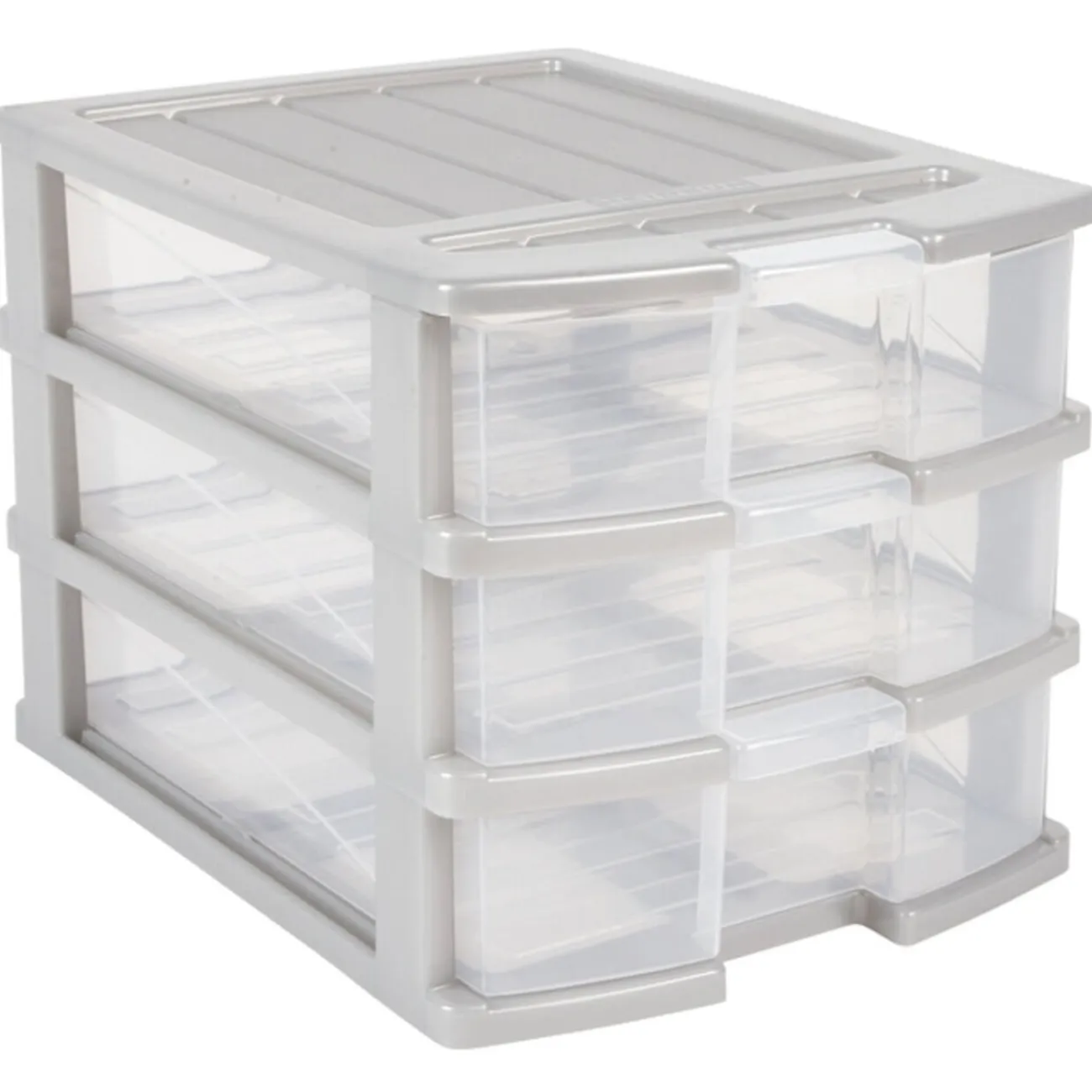 Gifi Rangement|Bloc 3 tiroirs A4 gris