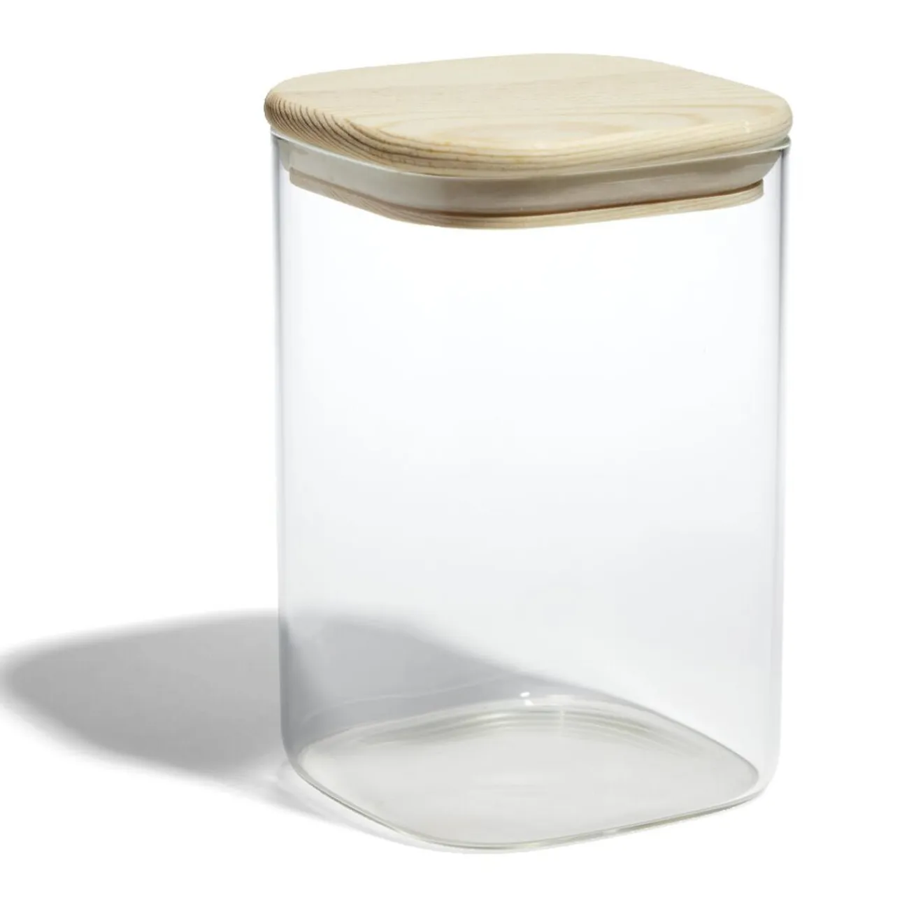 Online Gifi Bocal de conservation 1L en verre avec couvercle en bois