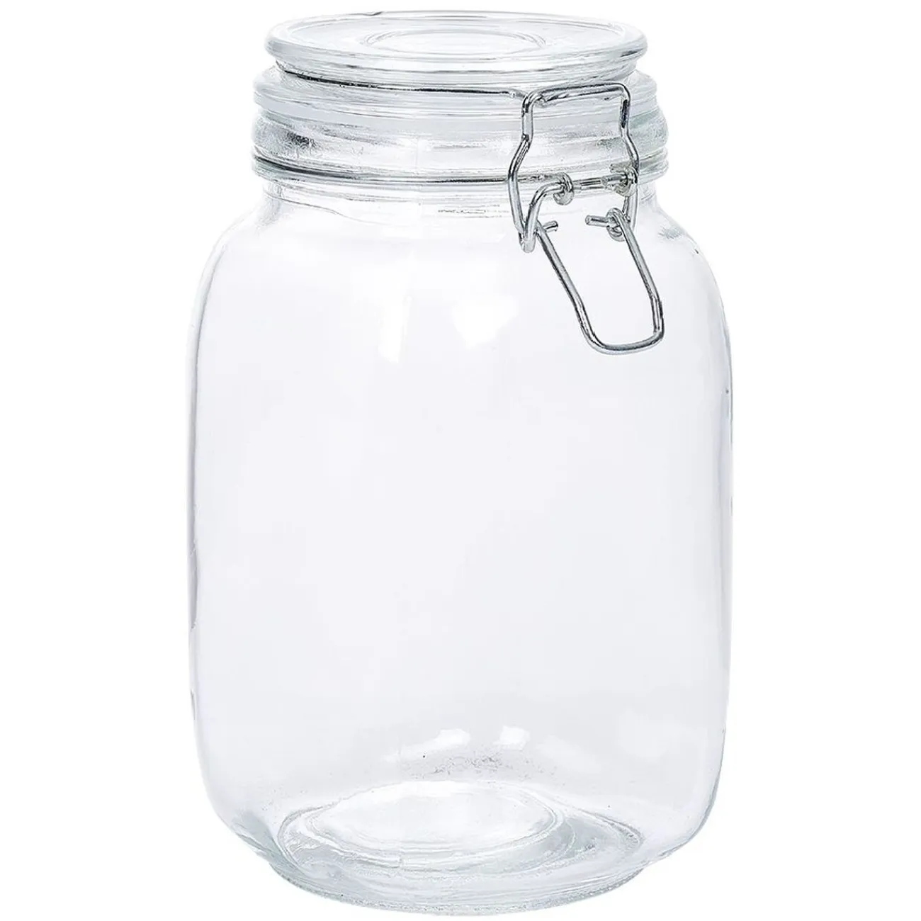 Sale Gifi Bocal en verre avec couvercle à charnière 1,5 L