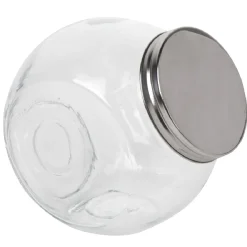 Hot Gifi Bocal incliné verre couvercle métal 2 L