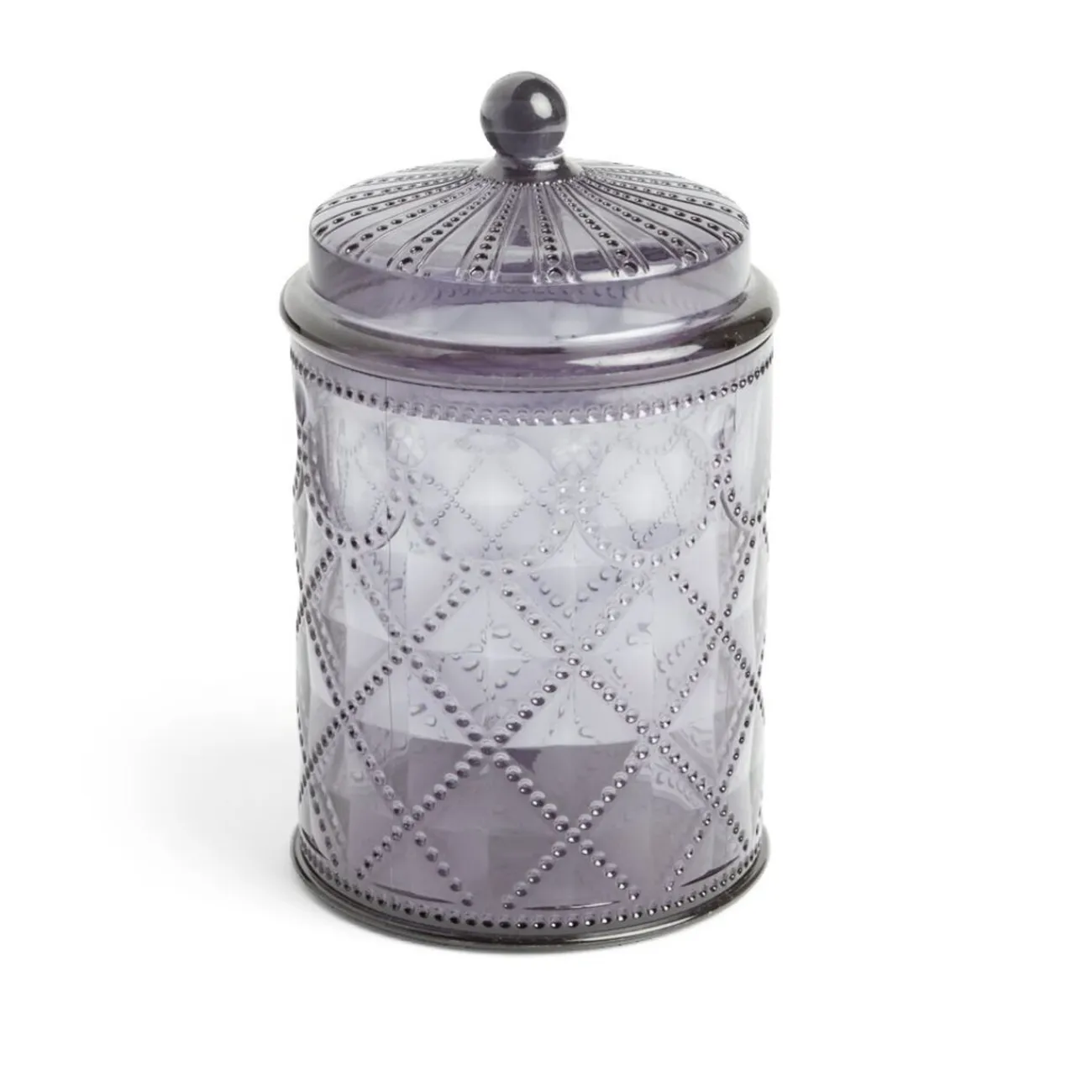 Sale Gifi Bonbonnière plastique effet capitonné noir ou transparent Ø10xH20cm