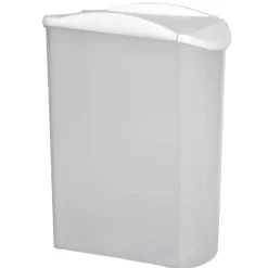 Online Gifi Boîte alimentaire empilable transparente et blanche 1,7 L