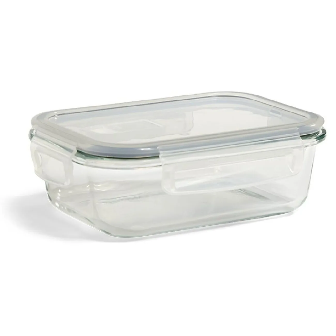 Discount Gifi Boîte alimentaire en verre avec couvercle plastique à clips 640ml