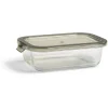 Best Gifi Boîte alimentaire en verre avec couvercle étanche à clips 640ml