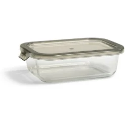 Best Gifi Boîte alimentaire en verre avec couvercle étanche à clips 640ml