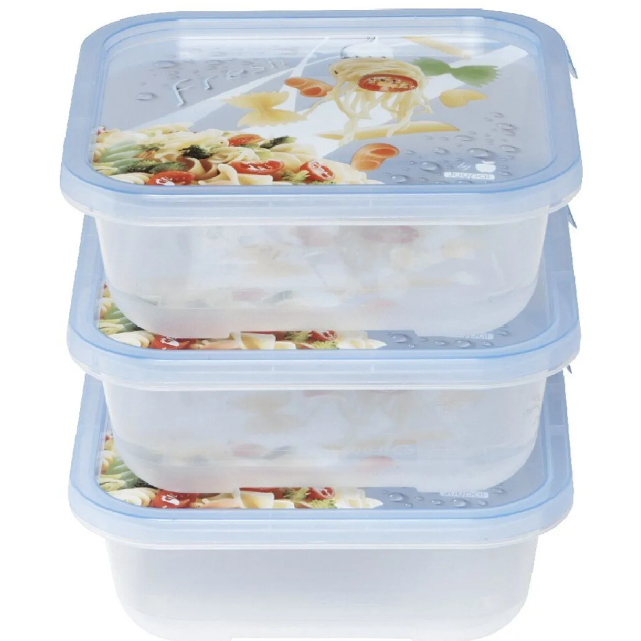 Gifi Rangement|Boîte alimentaire 0,9 L bleue x3