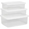 Discount Gifi Boîte alimentaire rectangulaire polypropylène x3