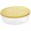 Outlet Gifi Boîte à crêpes ronde avec couvercle imprimé motif cuisine Ø28xH9 cm