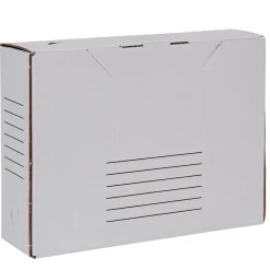 Gifi Rangement|Boîte d'archivage A4 blanche x4