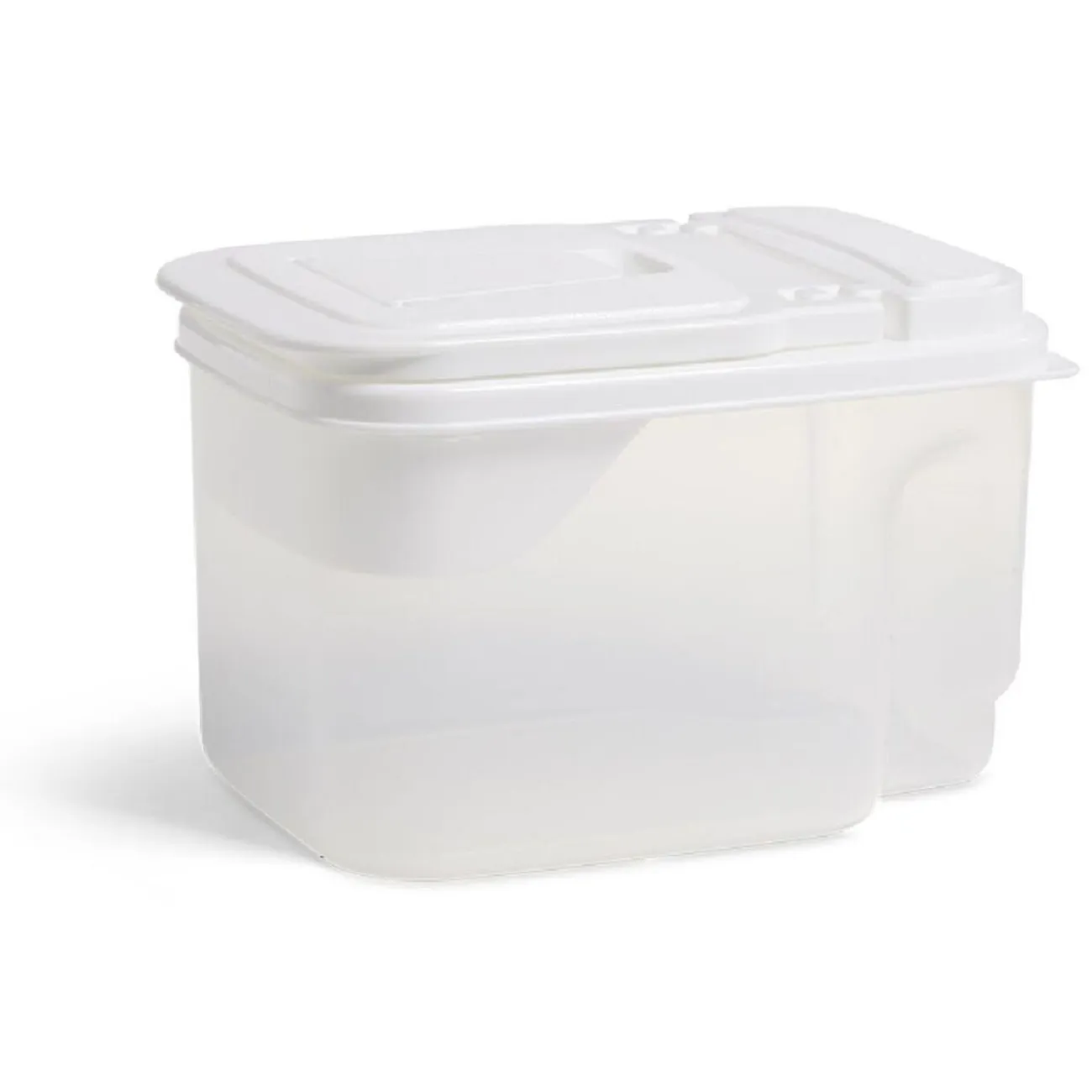 Discount Gifi Boîte de conservation en plastique avec bec verseur 1,5L
