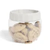 Hot Gifi Boîte de conservation transparente avec couvercle à visser 550ml