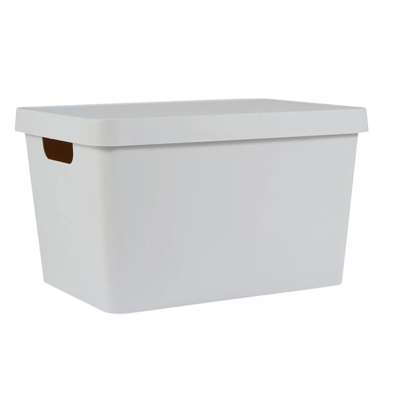 Gifi Rangement|Boîte de rangement avec couvercle beige 17 L