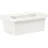 Gifi Aménagement Atelier^Boîte de rangement avec couvercle blanc transparent 4L