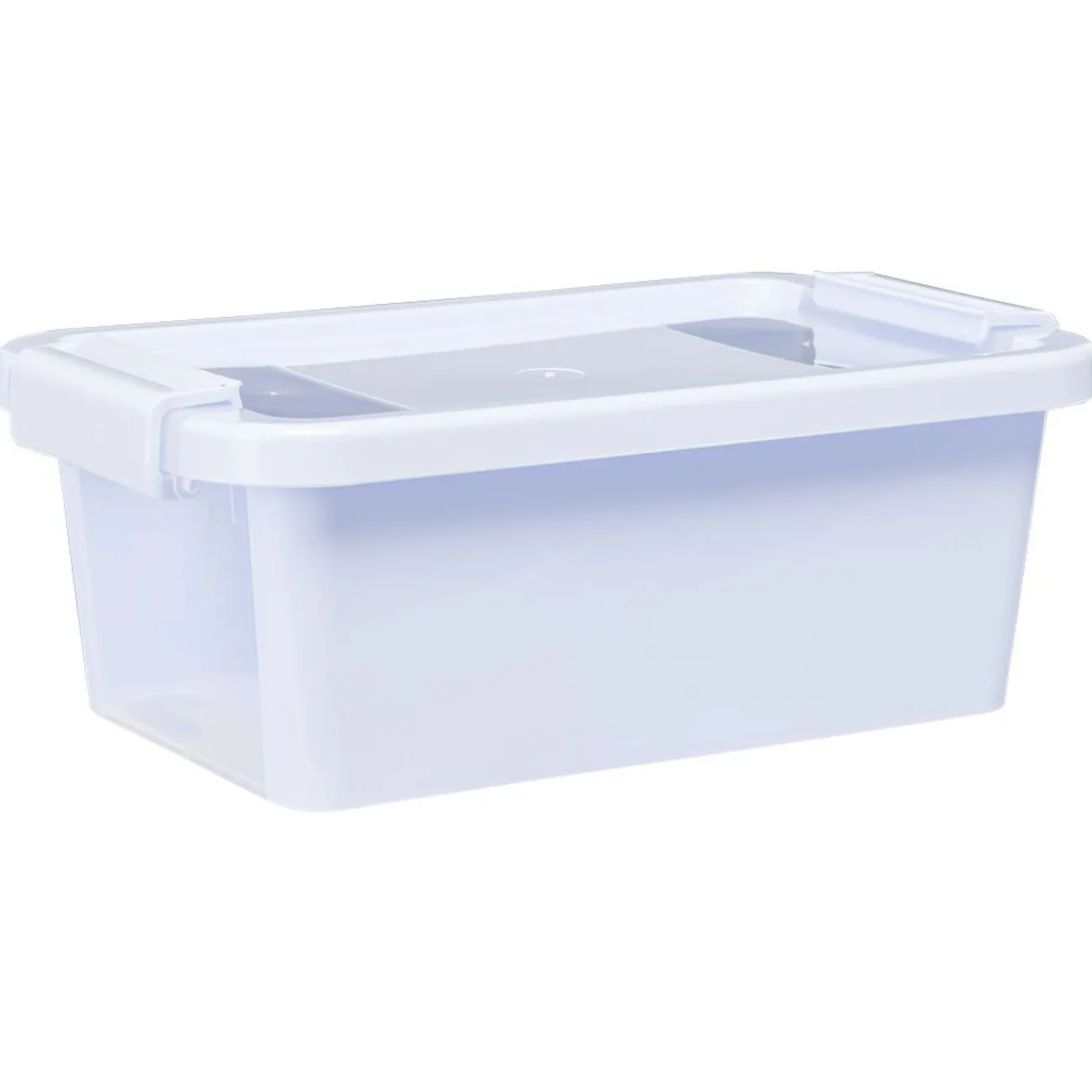 Gifi Aménagement Atelier^Boîte de rangement avec couvercle lavande transparent 4L