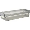 Gifi Rangement|Boîte de rangement avec fermeture à clip gris 4 L