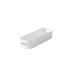 Gifi Aménagement Salle De Bain^Boîte de rangement avec poignée blanc