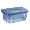 Gifi Entretien Du Linge|Boîte de rangement bleu avec couvercle 4,4L